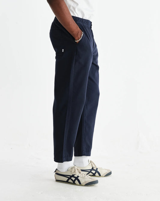 Wax london kurt trouser organic twill navy