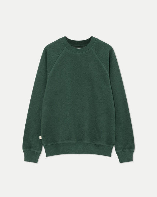 La paz cunha fleece sweatshirt dark green fleece