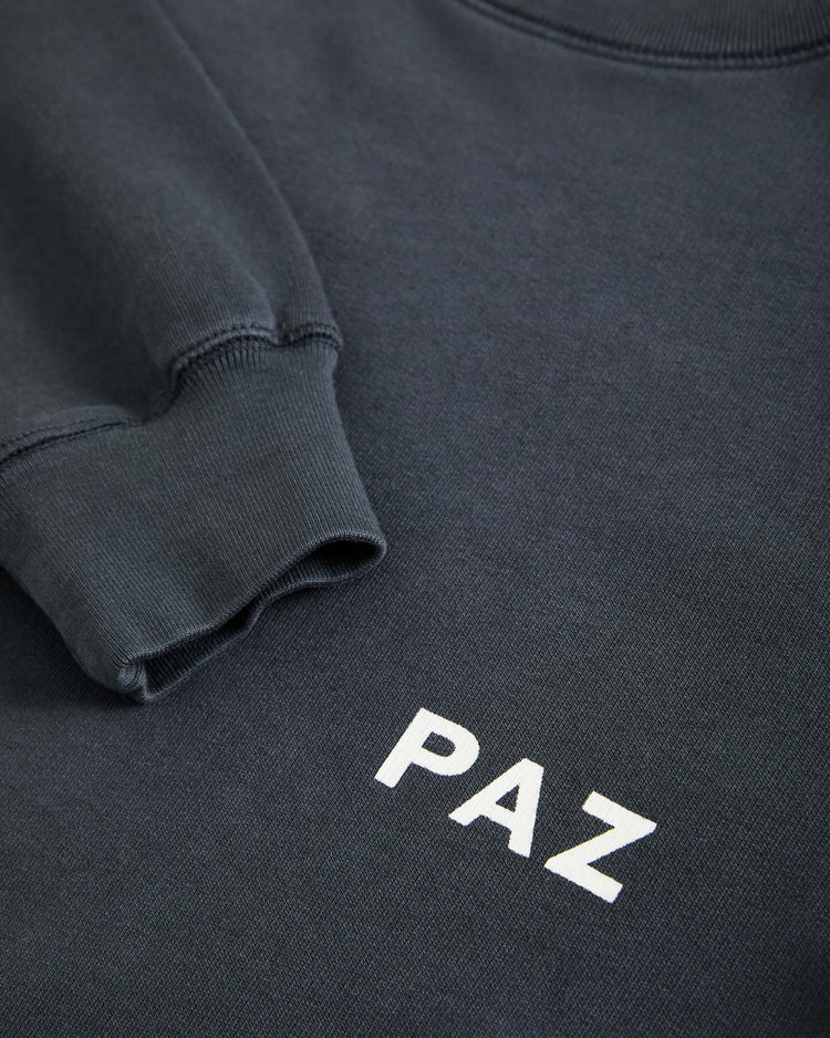 La paz cunha logo sweatshirt paz dark navy