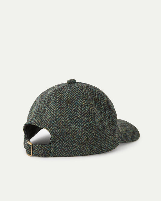 La paz santos cap black green herringbone