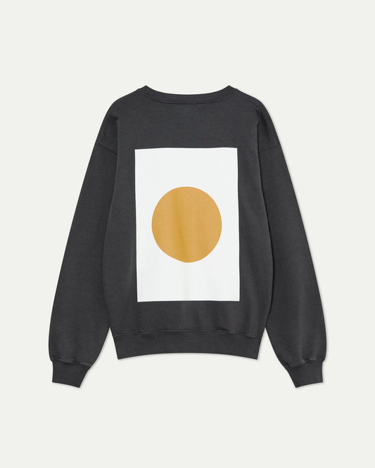 La paz xavier print sweatshirt black sand circle