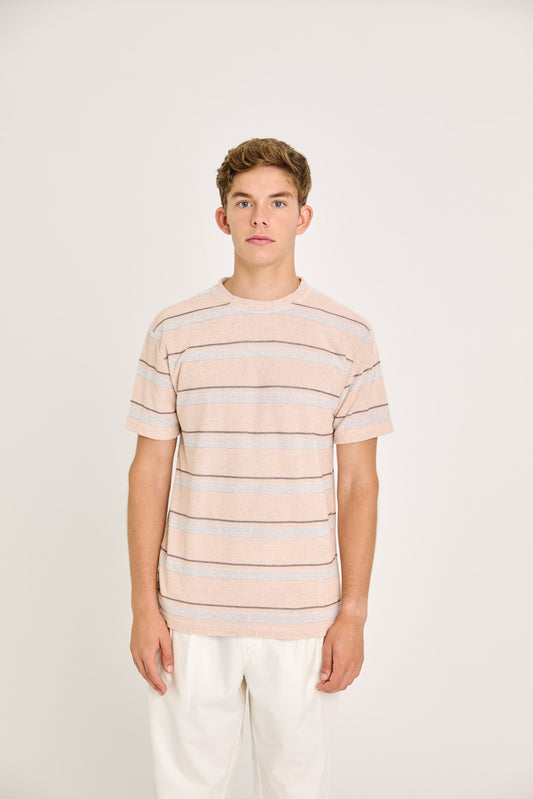 La paz botelho tee clay stripes terry