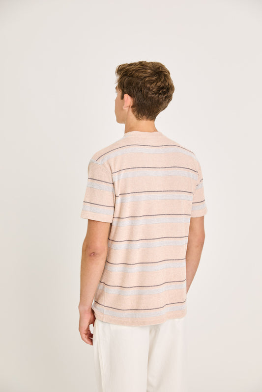 La paz botelho tee clay stripes terry