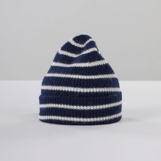 Le bonnet beanie classic midnight stripe