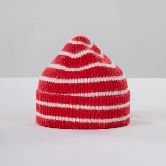 Le bonnet beanie classic crimson stripe