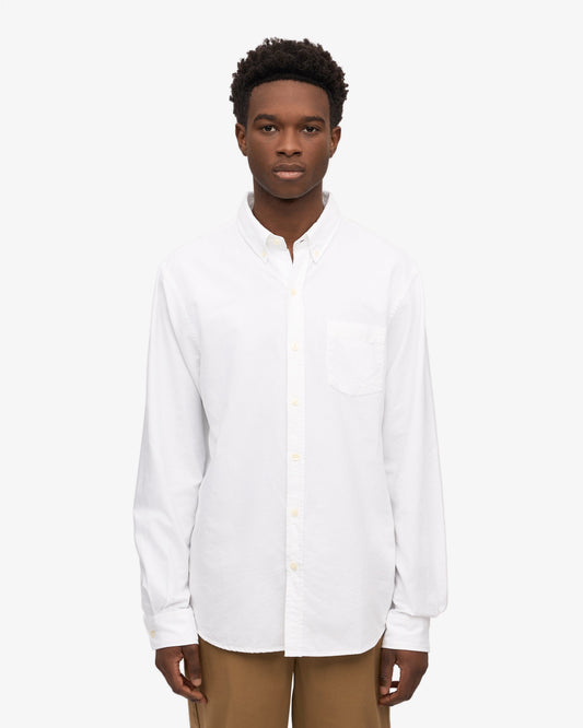Colorful standard organic button down shirt cs4002 polar blue