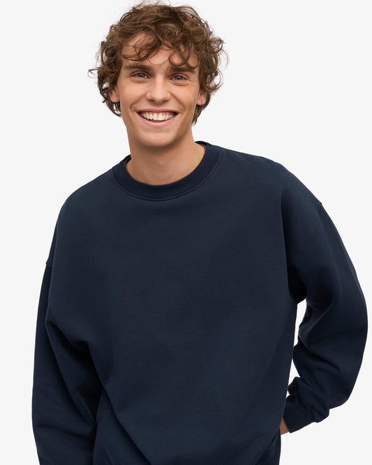 Colorful standard organic oversized crew sweat cs1012 navy blue