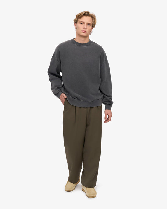 Colorful standard organic oversized crew sweat cs1012 faded black