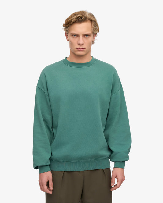 Colorful standard organic oversized crew sweat cs1012 pine green