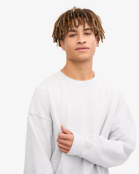 Colorful standard organic oversized crew sweat cs1012 snow melange
