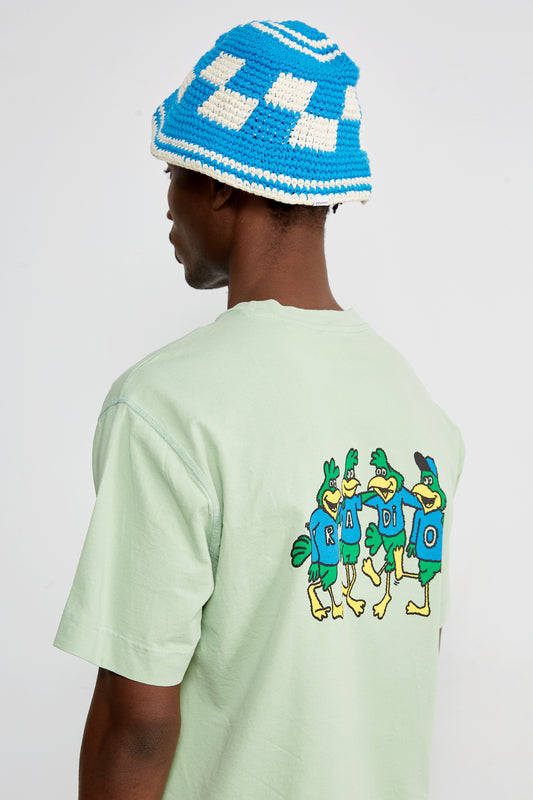 Edmmond parrots t-shirt plain mint