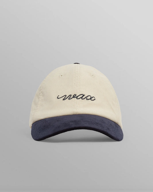 Wax london spencer sports cap cord ecru navy