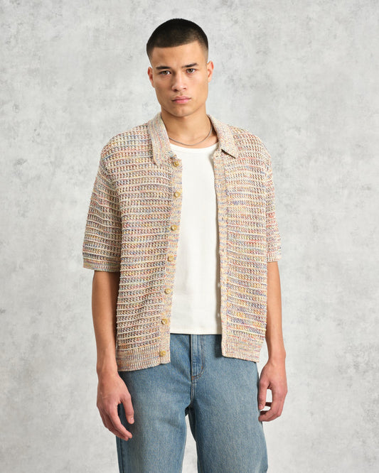 Wax London tellaro ss shirt rainbow twist multi