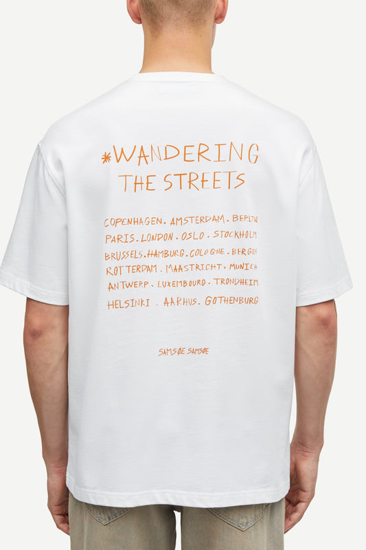Samsoe samsoe sawandering t-shirt 11725 white wandering