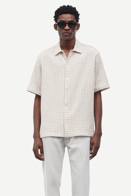 Samsoe samsoe saayo x shirt 15571 greige check