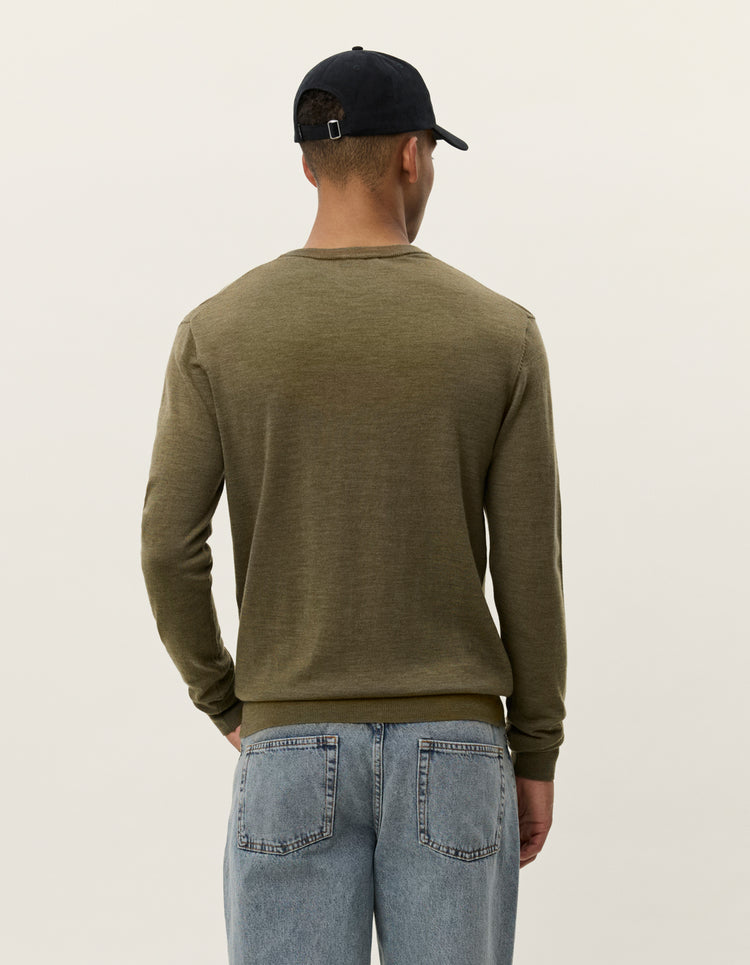 Les deux greyson merino knit military olive