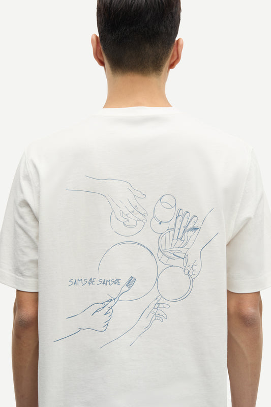 Samsoe samsoe safeast t-shirt 15489 oatmeal feast