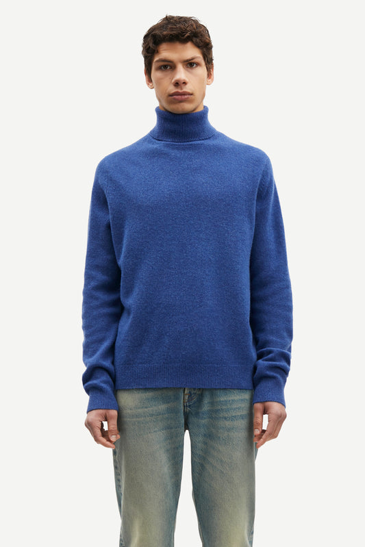 Samsoe samsoe isak knit turtleneck 15010 true navy