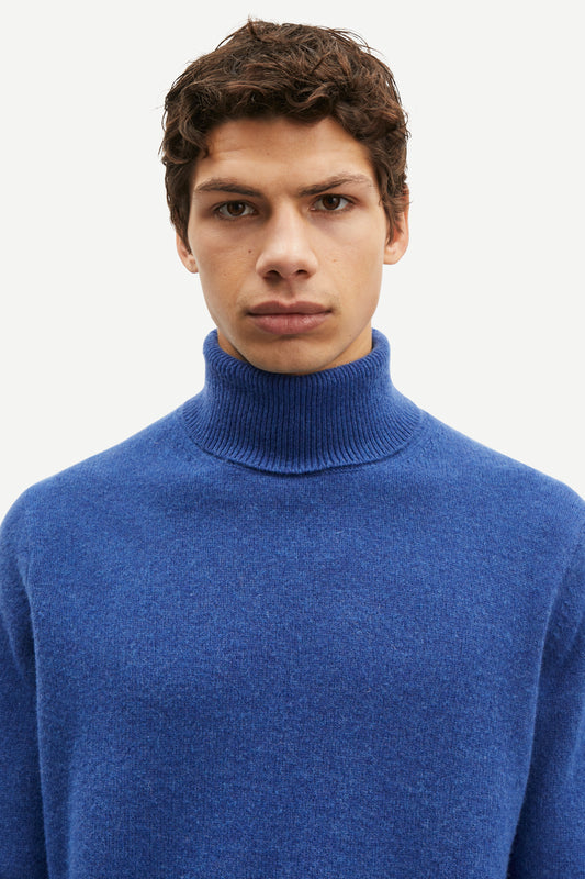 Samsoe samsoe isak knit turtleneck 15010 true navy