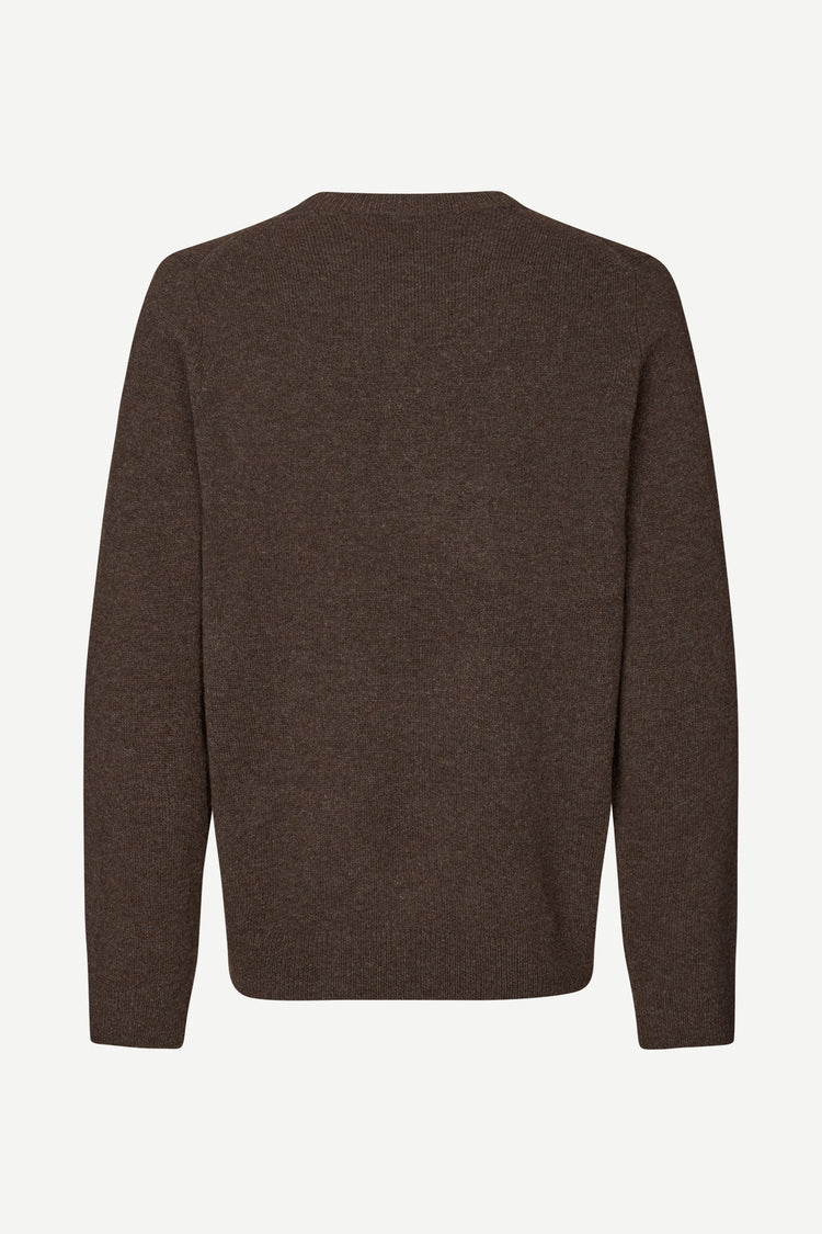 Samsoe samsoe isak knit sweater 15010 turkish coffee
