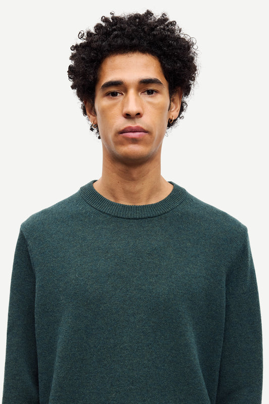 Samsoe samsoe isak knit sweater 15010 green gables
