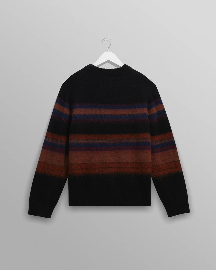 Wax london wilde brush stripe pull black dark multi