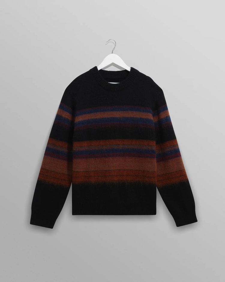 Wax london wilde brush stripe pull black dark multi