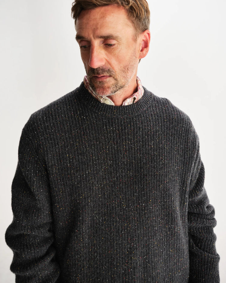 Wax london wilde donegal pull charcoal