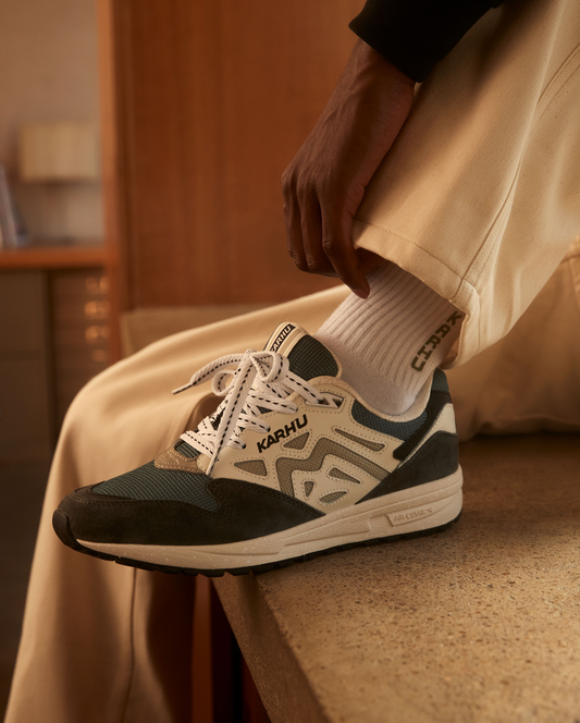 Karhu legacy 96 gunmetal abbey stone (web only)