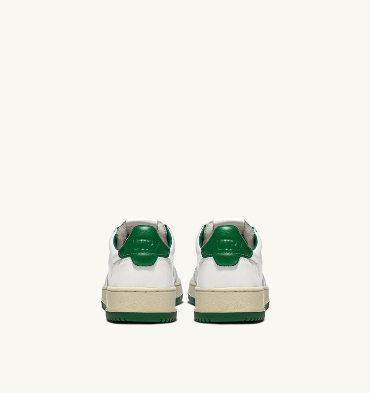 Autry bb49 leather leather white green