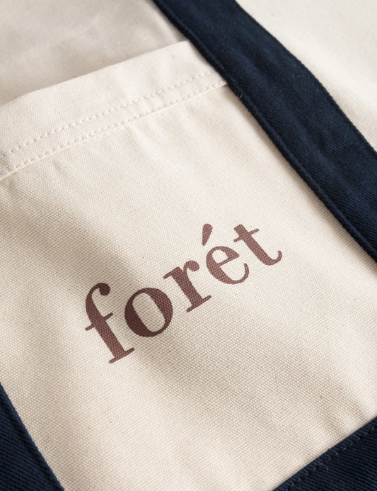 Foret beach tote natural navy