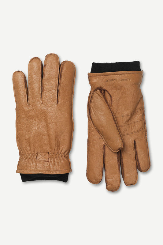 Samsoe samsoe kye gloves 14403 brown sugar