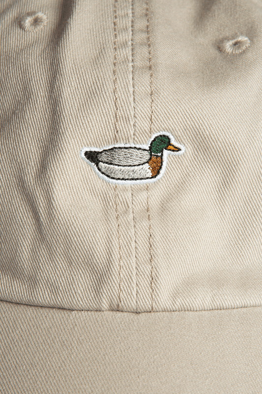 Edmmond duck patch cap plain beige