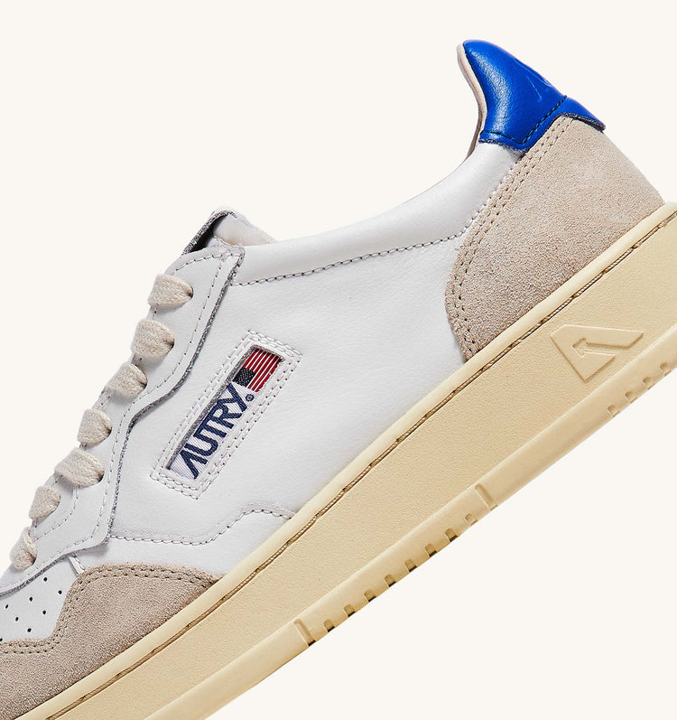 Autry ls49 leather suede white prince blue
