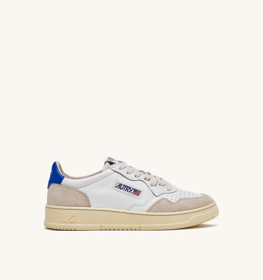 Autry ls49 leather suede white prince blue