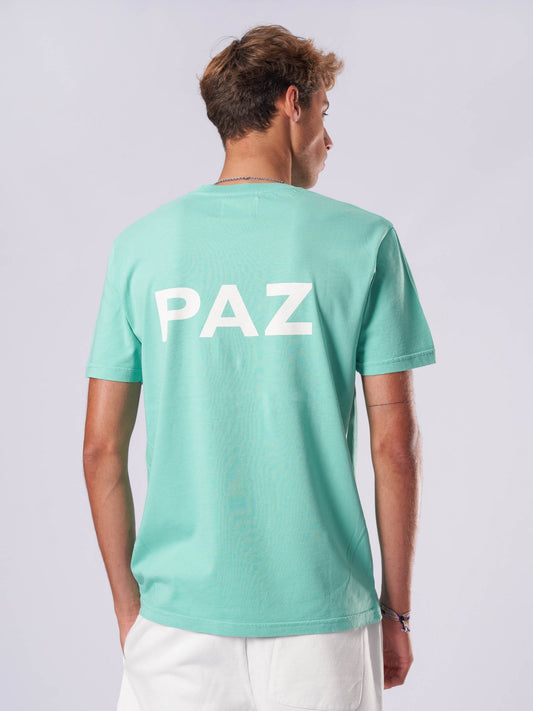 La paz dantas print t-shirt paz gumdrop green