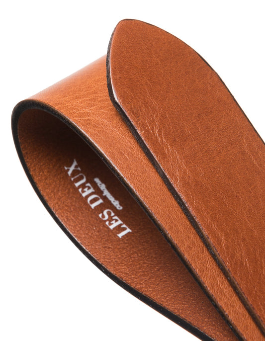 Les deux walker leather belt dark brown